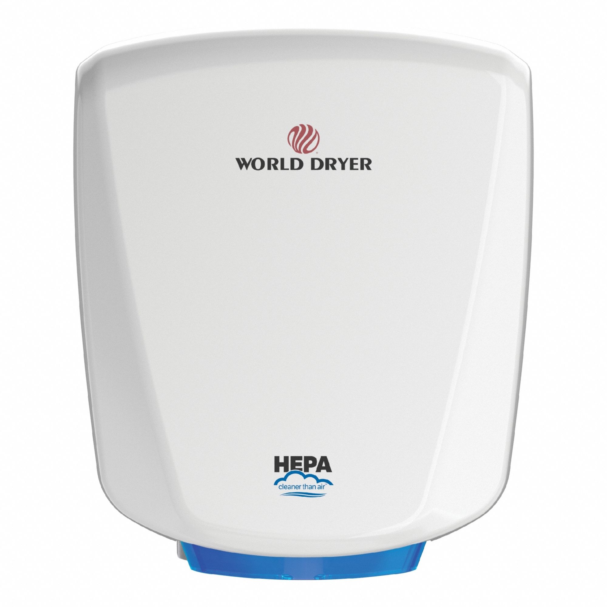 Hand Dryer: VERDEdri, Auto, 8 sec Dry Time, Aluminum, White, ADA Compliant, 69 dBA, High