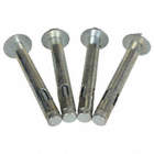 CONCRETE SLEEVE ANCHOR BOLT, SILVER, 3/4 IN LENGTH X 6 1/4 IN HEIGHT, OUTSIDE DIA. 3/4 IN, STEEL,PK4