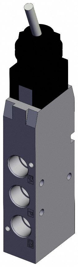 Mechanical Valve: VFM200 Series, Plunger Actuator, 5 Ports, 1/4 in NPT, 1 MPa Op Pressure -  Max