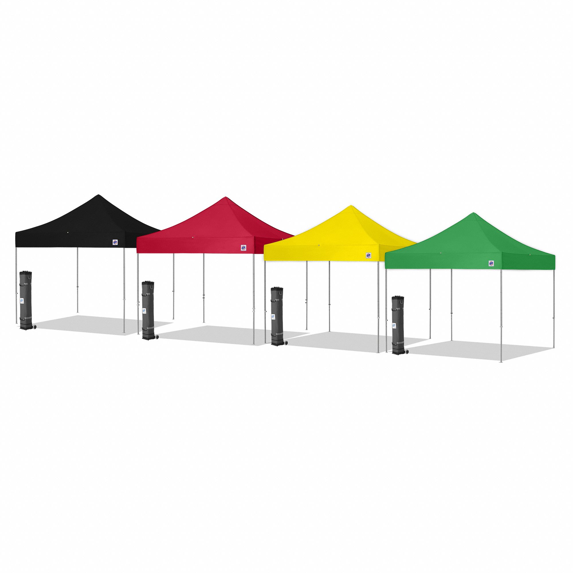 Portable Triage Tent Set: (4) Shelters (Black, Red, Yellow, Green), 10 ft Overall Wd
