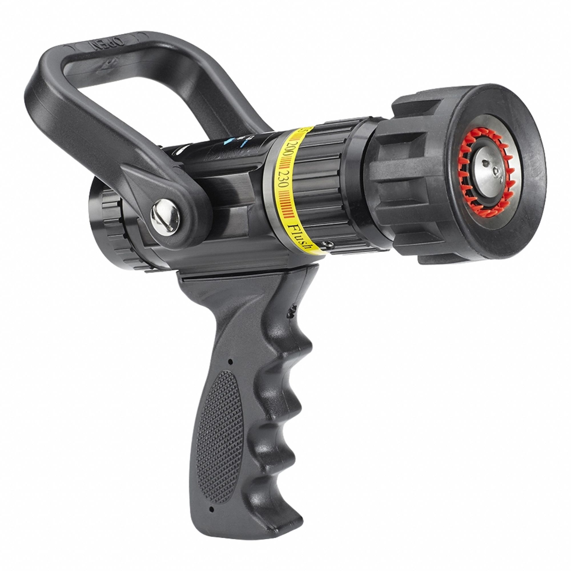 Fire Hose Nozzle, 100 psi, Black