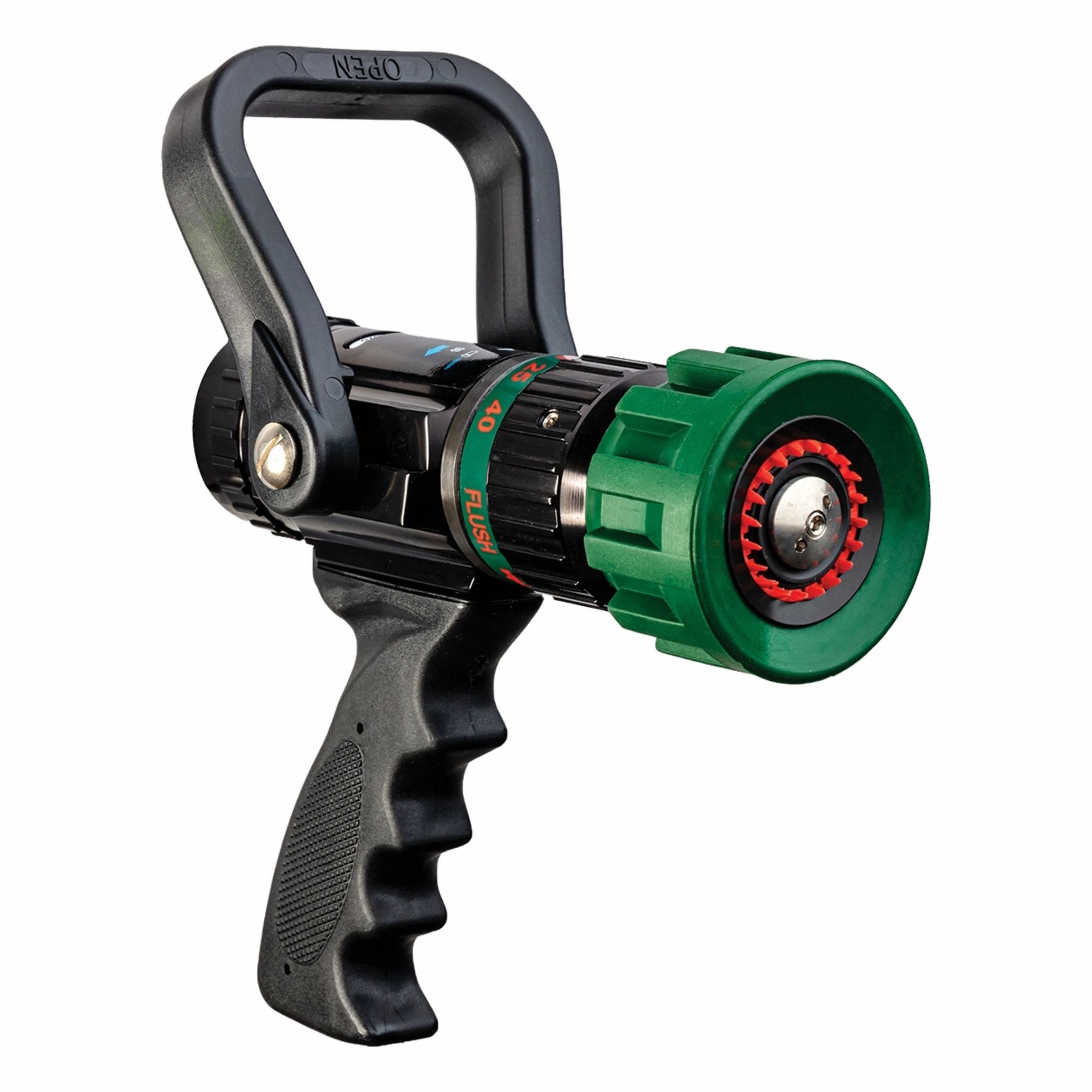 Fire Hose Nozzle, 100 psi, Black