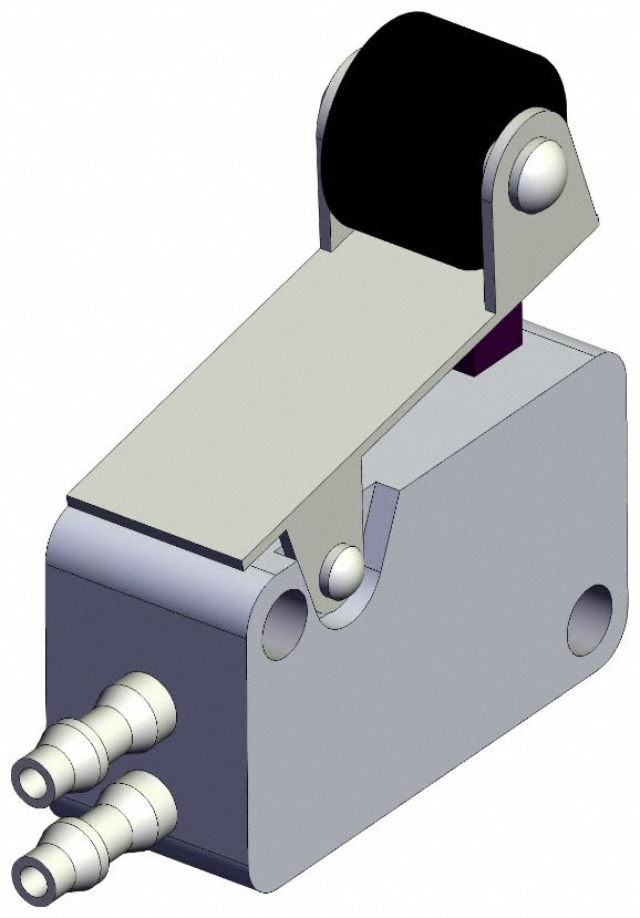 Shuttle Valve: VM1000 Series, Roller Actuator, 3 Ports, 4 mm Push-On, Side-Ported Body