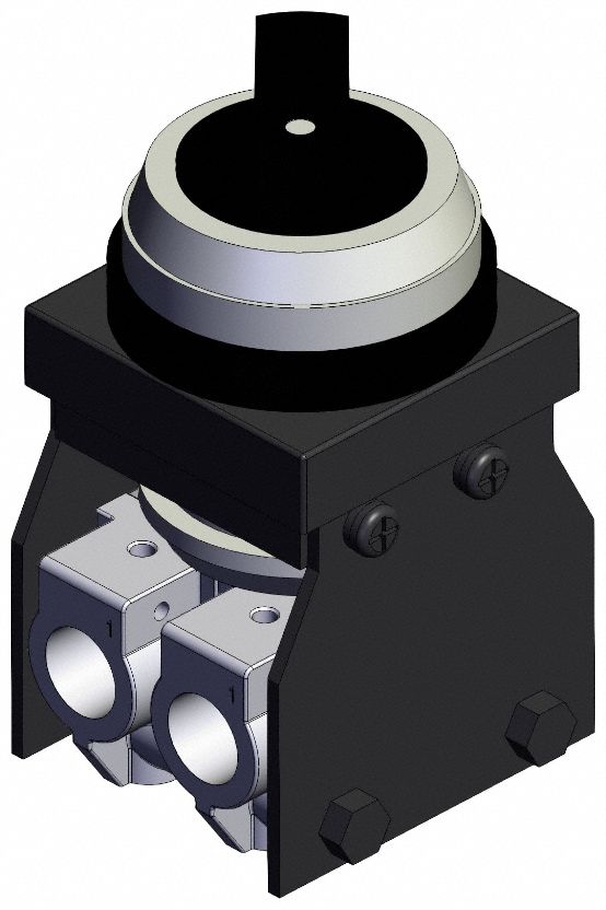 Mechanical Valve: VM100 Series, 3 Position Twist Actuator, 3 Ports, 1/8 in BSPT, Side-Ported Body