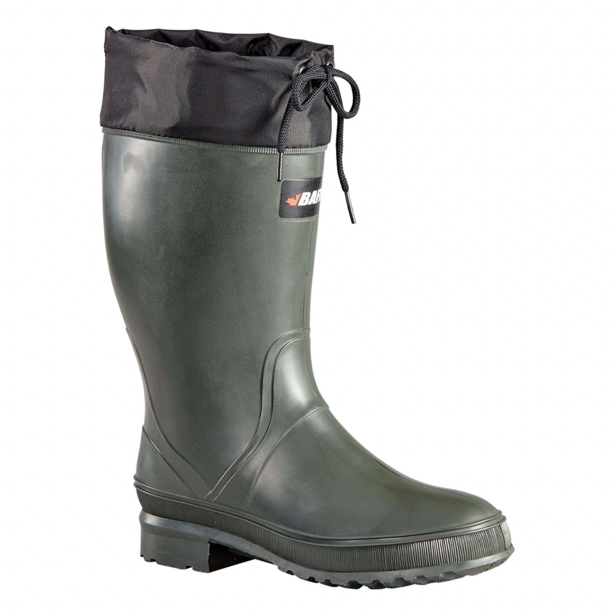 BAFFIN WOMEN'S WORK BOOTS, SIZE 8, RUBBER/POLYWICK, GREEN, CSA, 12¼ IN ...