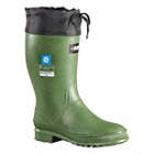 WOMEN'S WORK BOOTS, SZ 6, RUBBER/POLYWICK, GREEN, CSA, 12¼ IN H, WATERPROOF, ROUND TOE