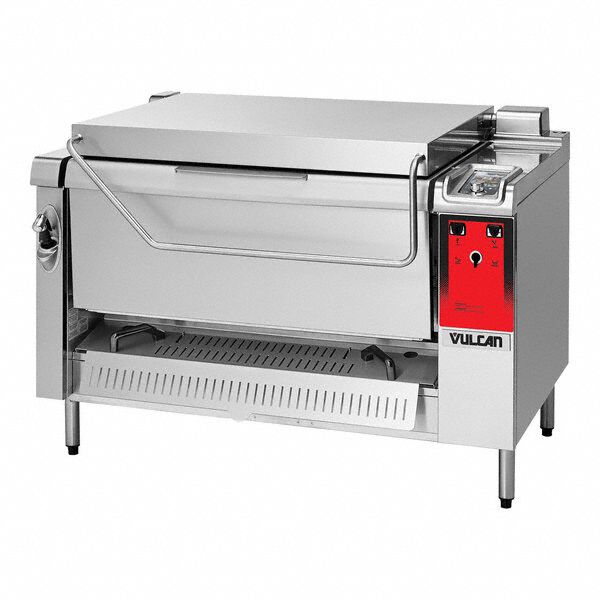 Tilting Braising Pan: 38 1/4 in Overall Dp, 39 3/8 in Overall Ht, 55 1/8 in Overall Wd, Floor