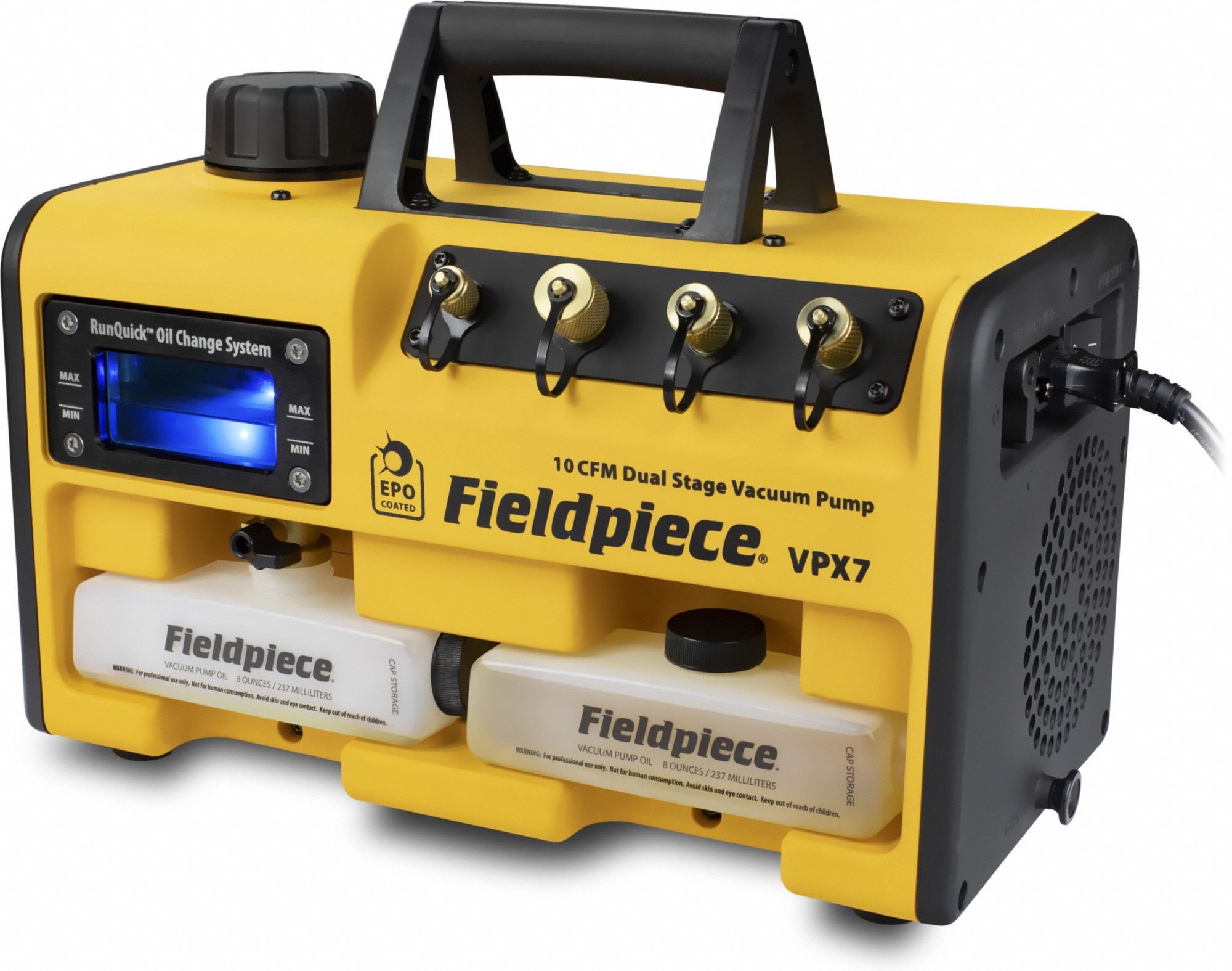 FIELDPIECE, 10 cfm, 15 micron Ultimate Vacuum, Vacuum Pump