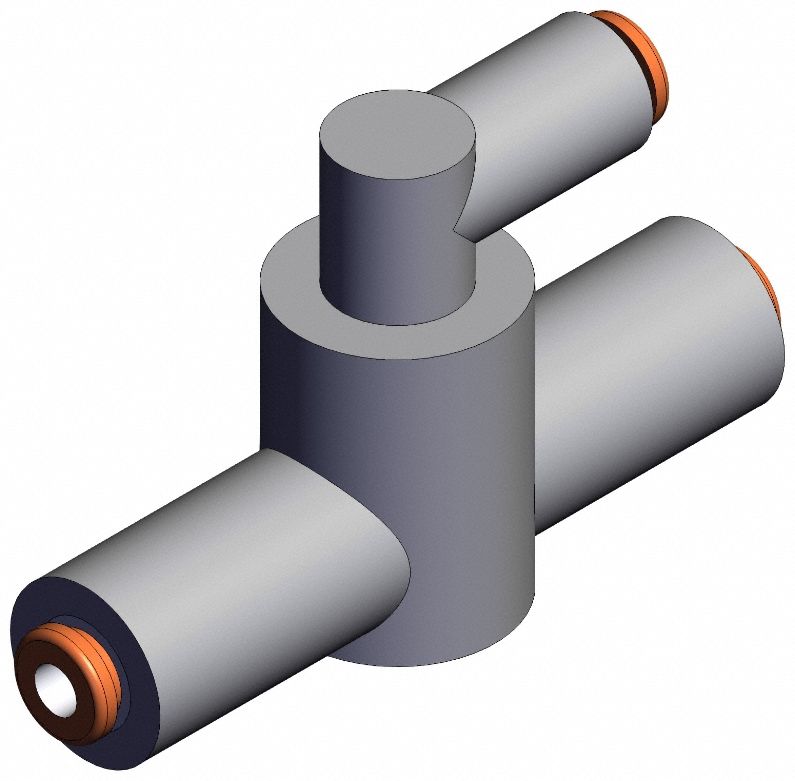 Shuttle Valve: 1/8 in, 0.05 MPa to 1 MPa