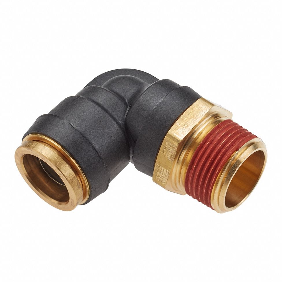 C36000 Brass, PushtoConnect x MNPT, Swivel Elbow 806TW4VS369PTCR