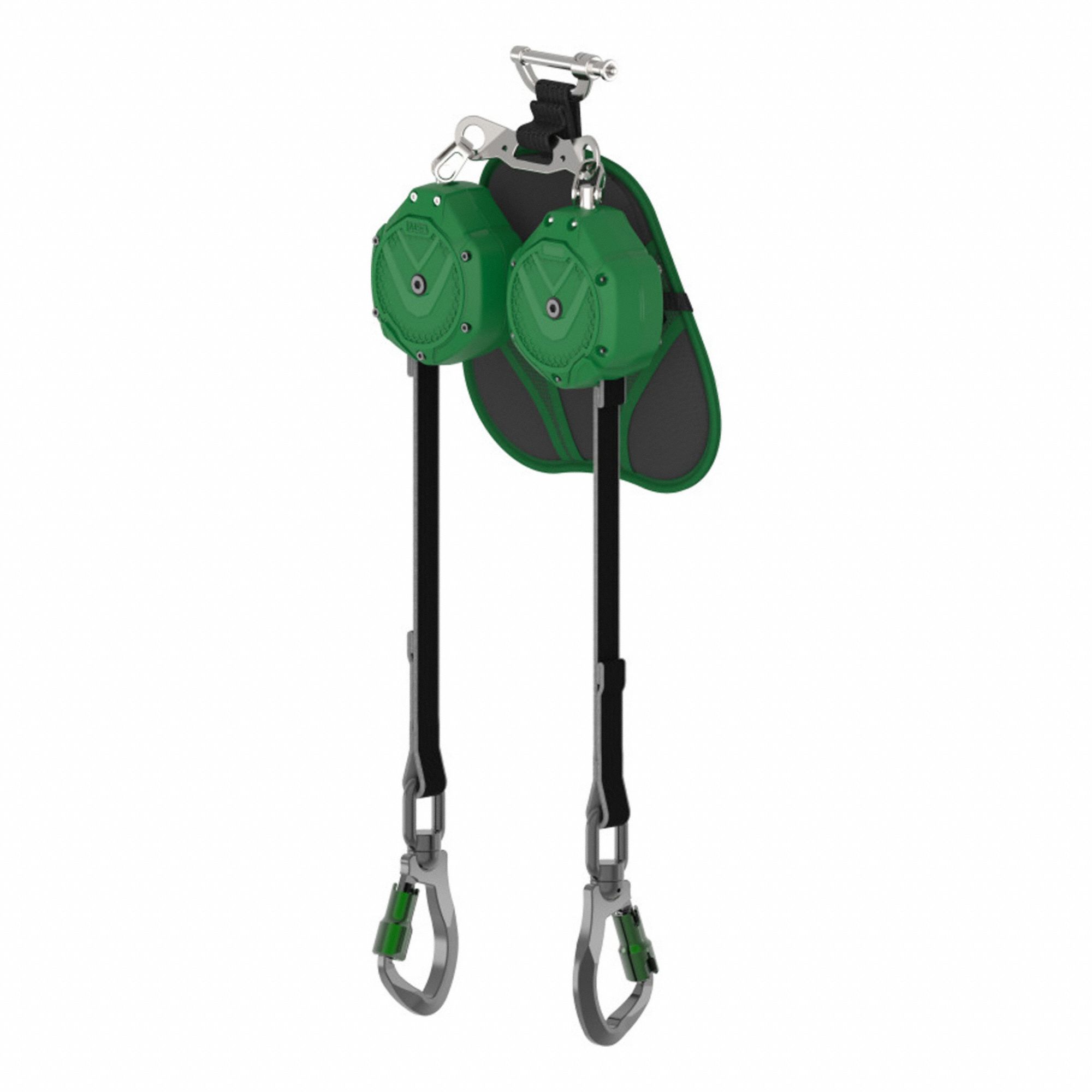 Self-Retracting Lifeline: Aluminum Carabiner Anchor, Harness Aluminum Quick-Connect