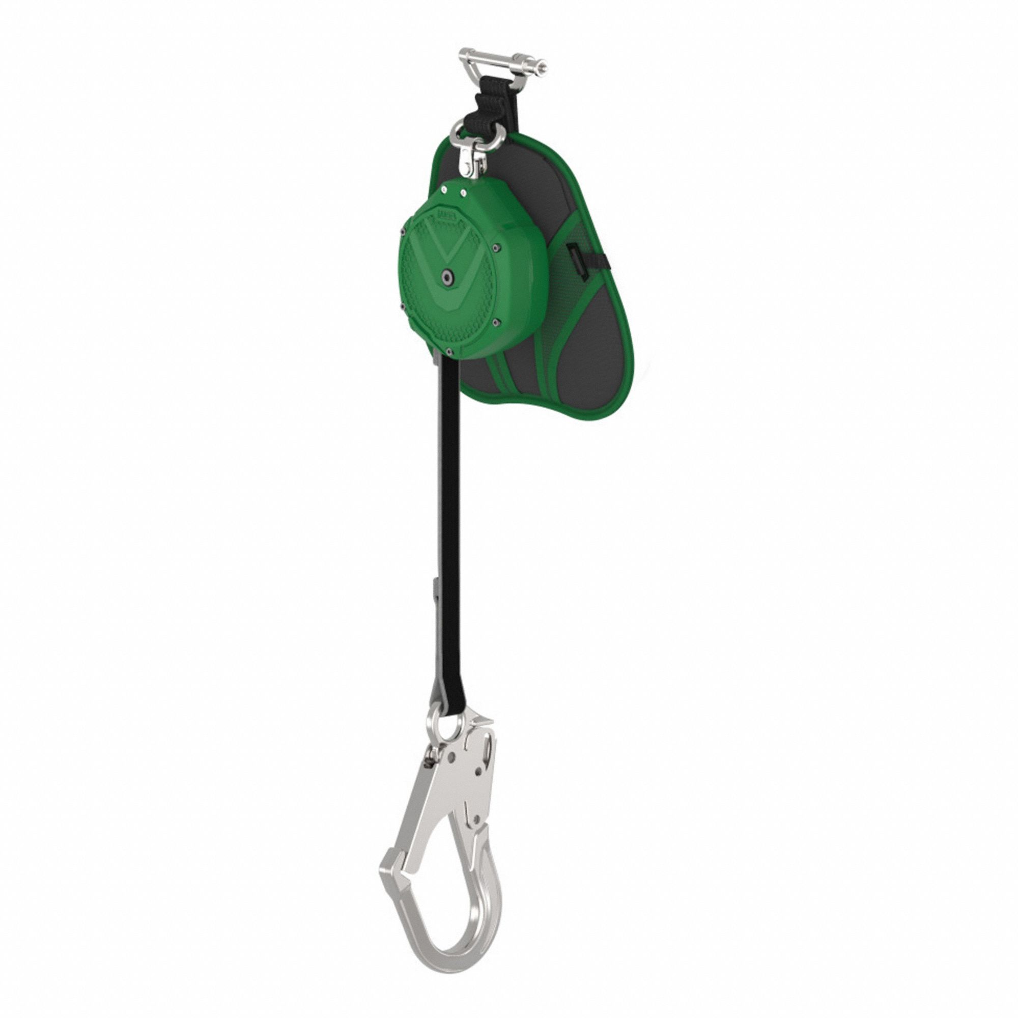 Self-Retracting Lifeline: 2 1/2 inAluminum Rebar Hook Anchor, 10 ft Line, 130 lb Min Wt