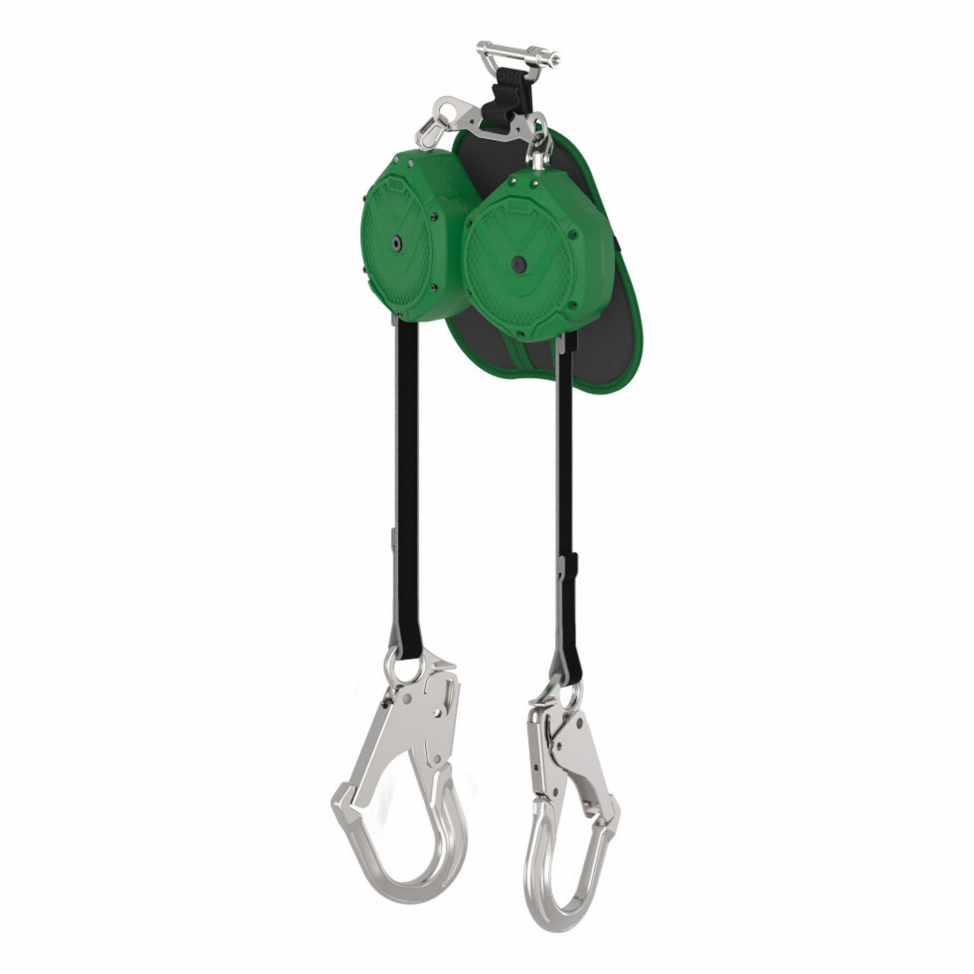 Self-Retracting Lifeline: 2 1/2 inAluminum Rebar Hook Anchor, 2 legs, 10 ft Line