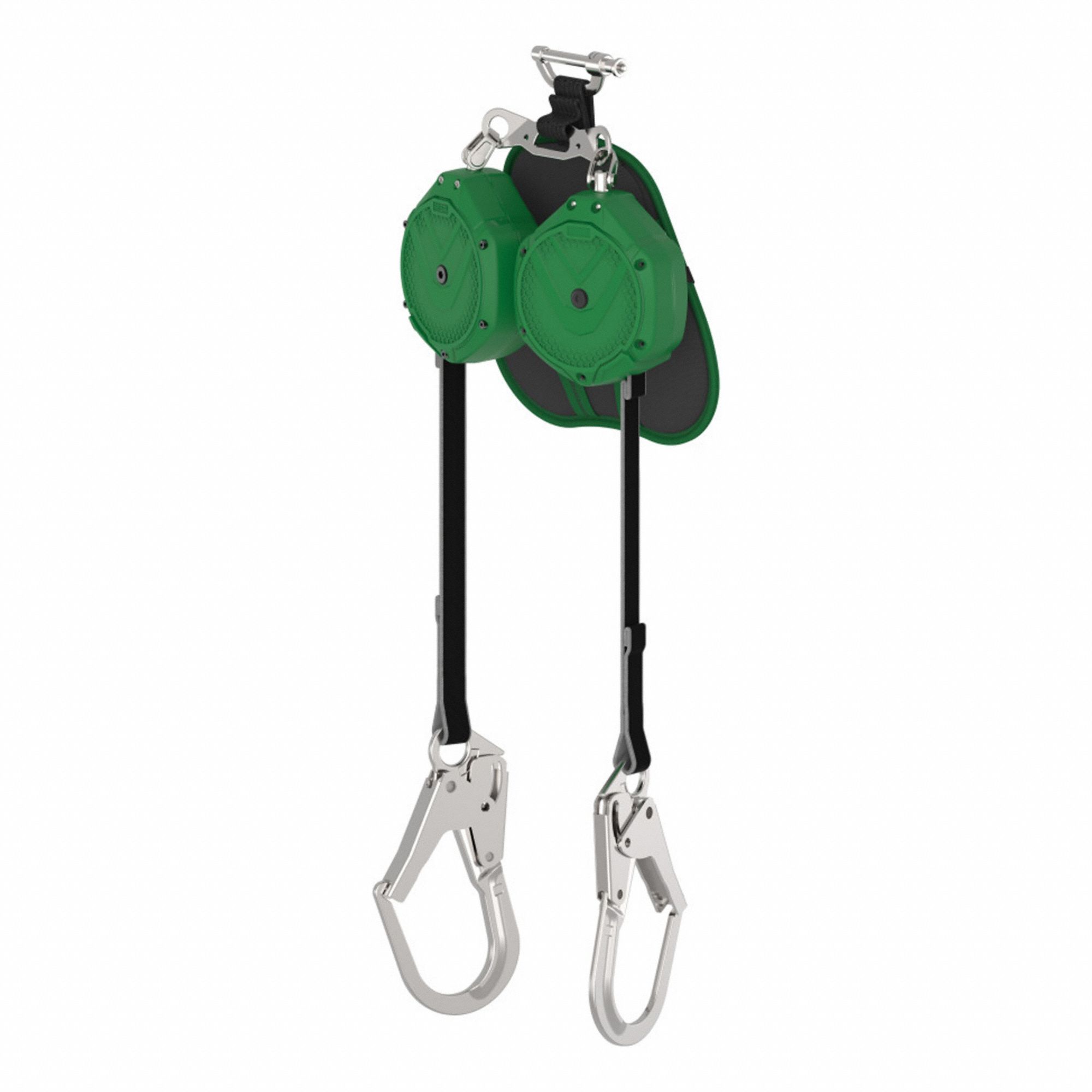 Self-Retracting Lifeline: 2 1/2 inSteel Rebar Hook Anchor, 2 legs, 10 ft Line