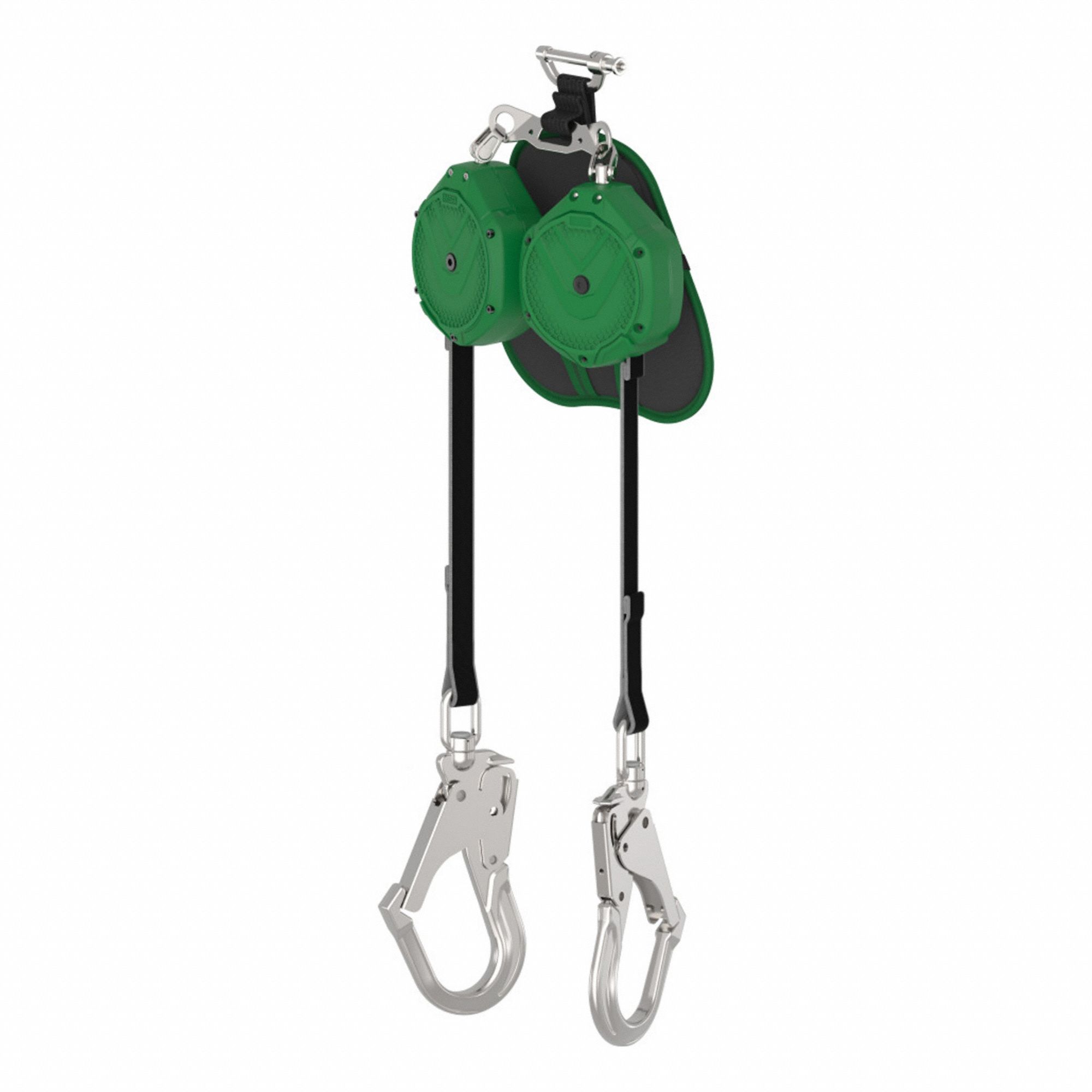 Self-Retracting Lifeline: 2 1/2 inAluminum Rebar Hook Anchor, 2 legs, 10 ft Line