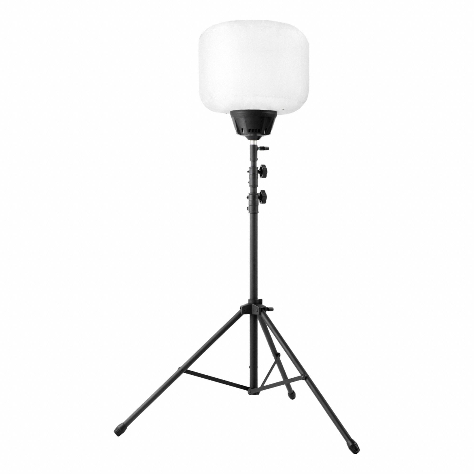 Tripod Balloon Light Kit: 13, 000 lm Max Brightness, 6.5 ft Max Ht, 48V DC, IP44