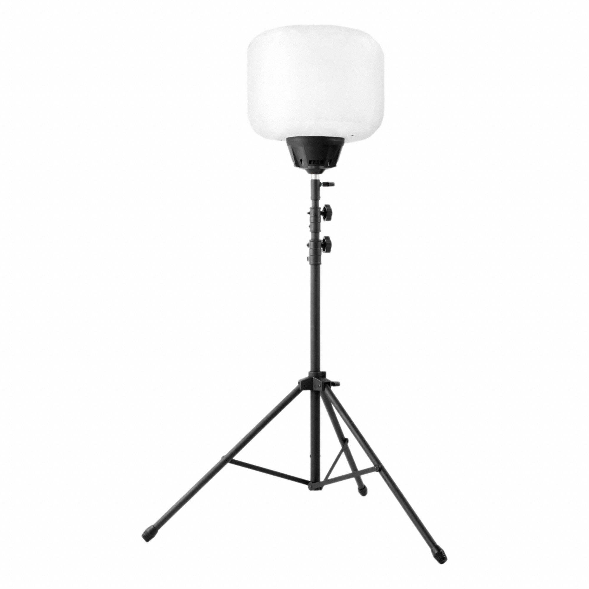 Tripod Balloon Light Kit: LED, 19, 500 lm Max Brightness, 6.5 ft Max Ht, 110 to 240V AC