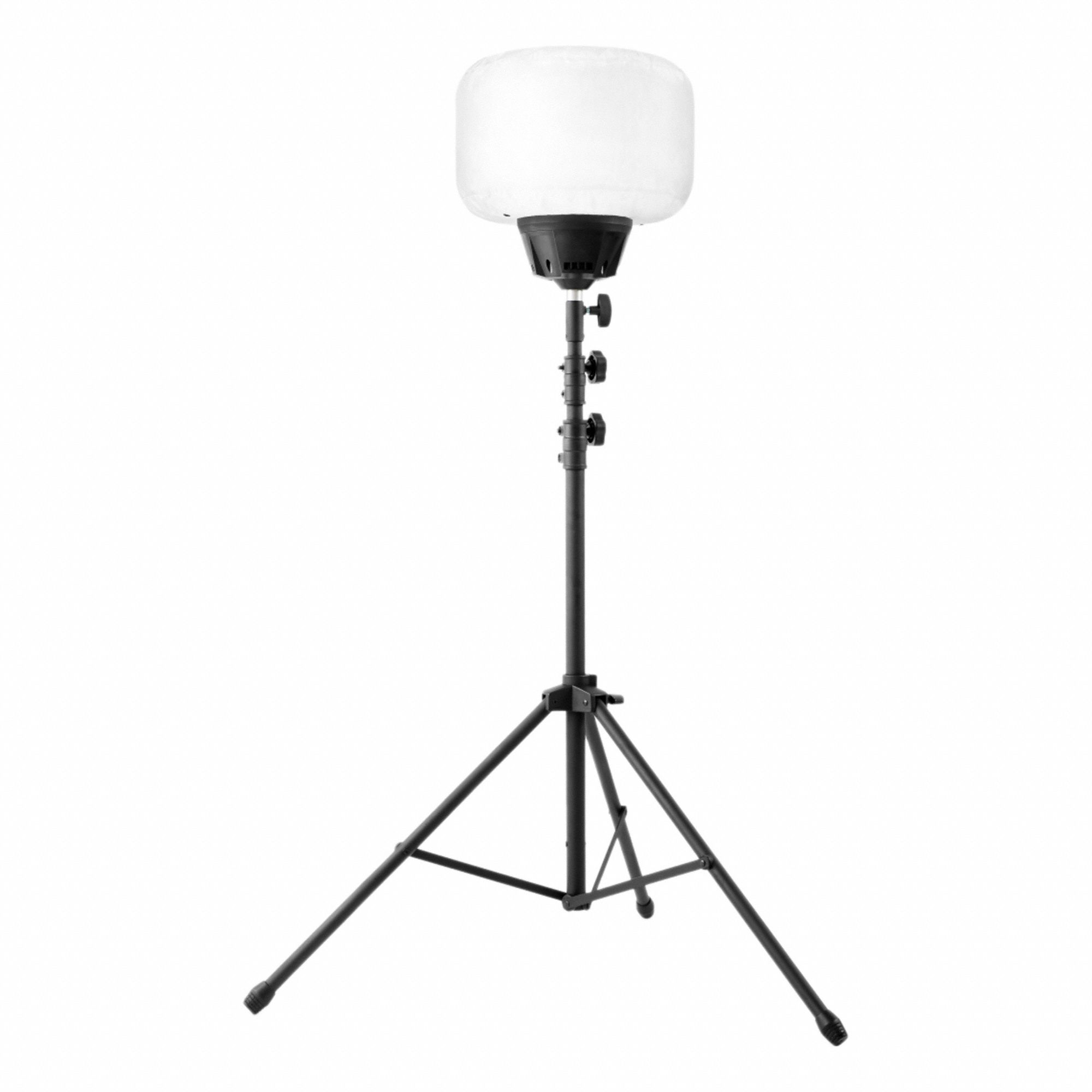 Tripod Balloon Light Kit: LED, 7, 800 lm Max Brightness, 6.5 ft Max Ht, 110 to 240V AC