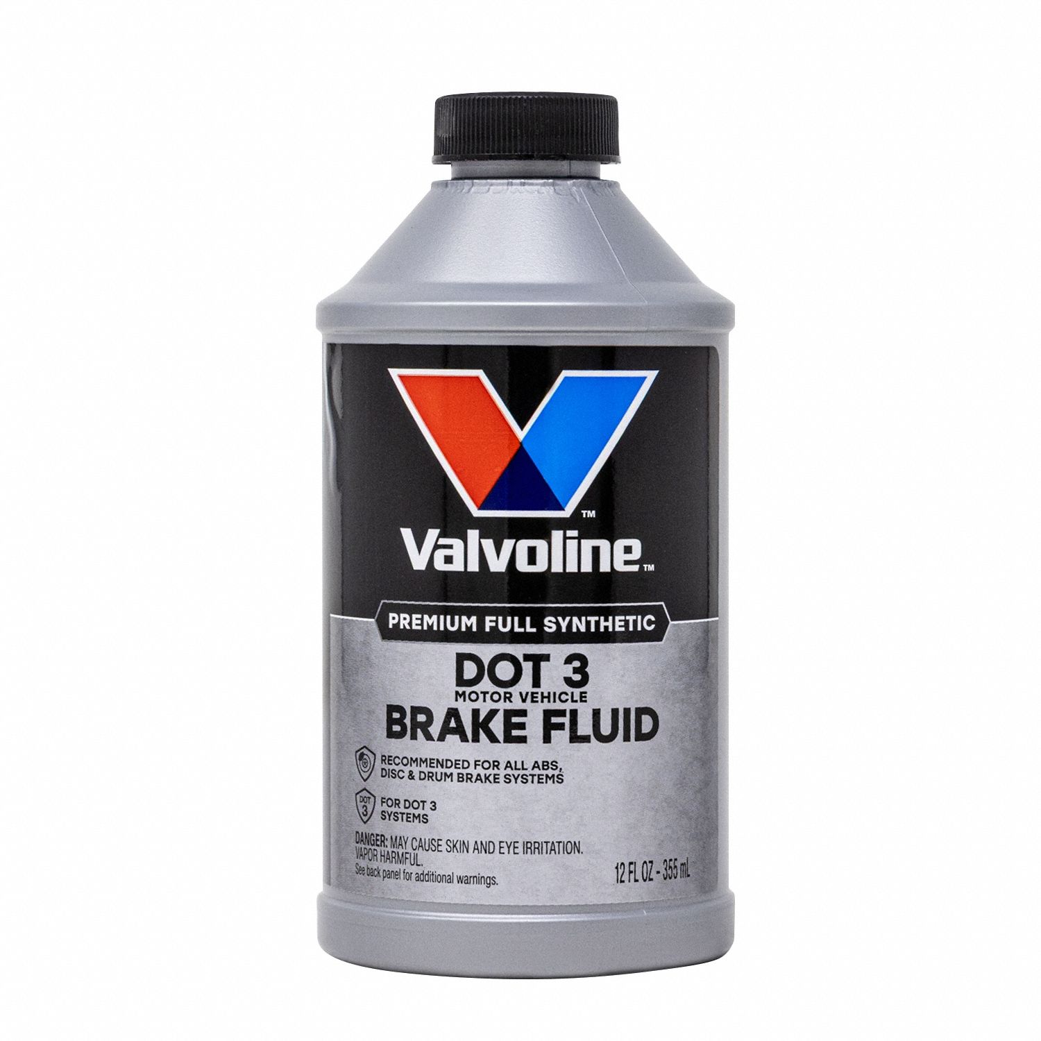 Brake Fluid: Anti-Lock Brakes/Disc Brakes/Drum Brakes, DOT 3, Glycol, 32 fl oz Container Size