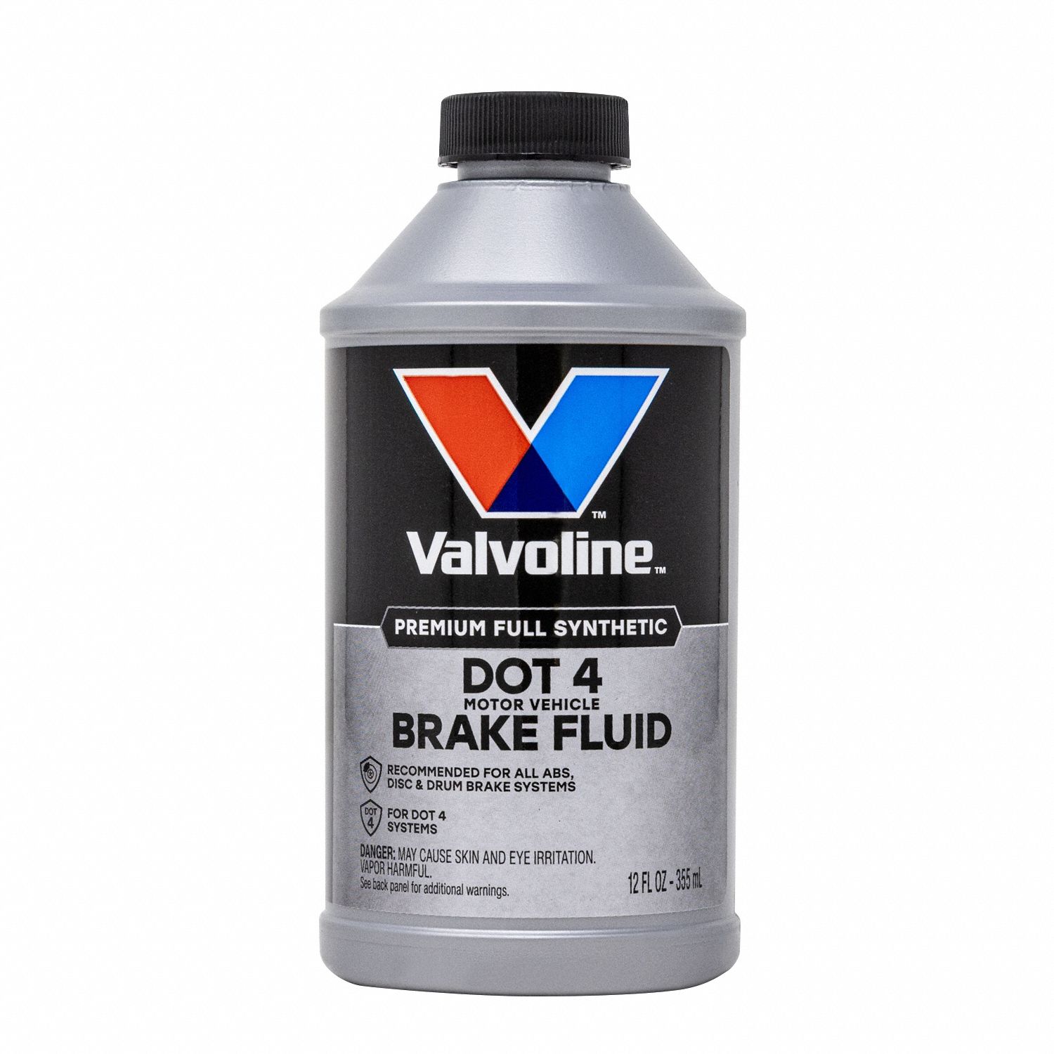 Brake Fluid: Anti-Lock Brakes/Disc Brakes/Drum Brakes, DOT 4, Glycol, 32 fl oz Container Size