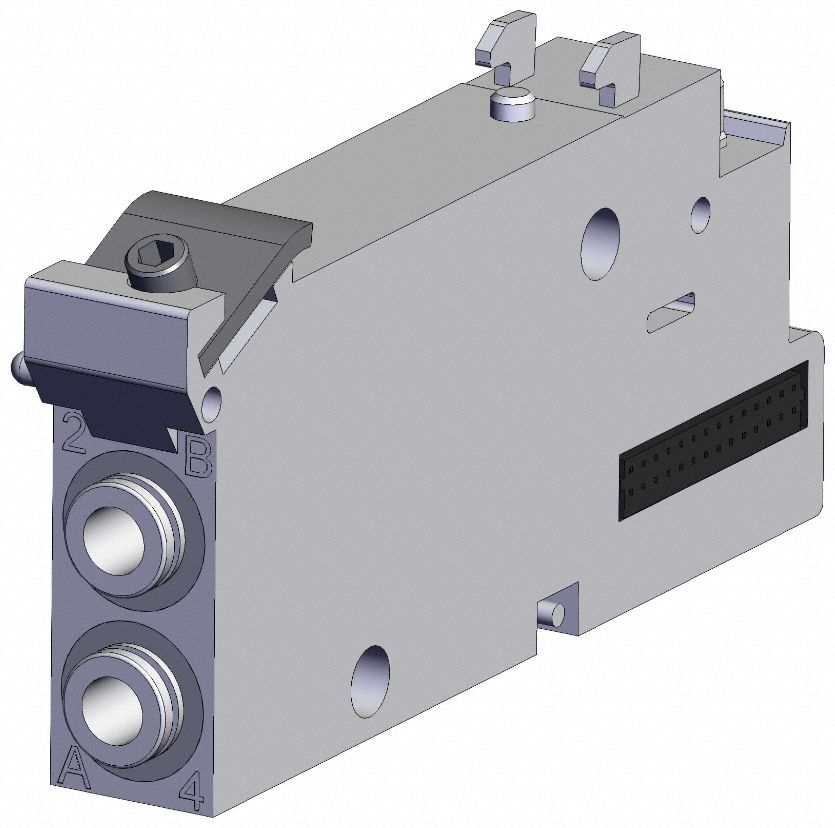 Manifold Block: 0.8 Coefficient of Volume (Cv), -10°C to 50°C, VVQC2000-1A-D-C6, VQC1000/2000 Series