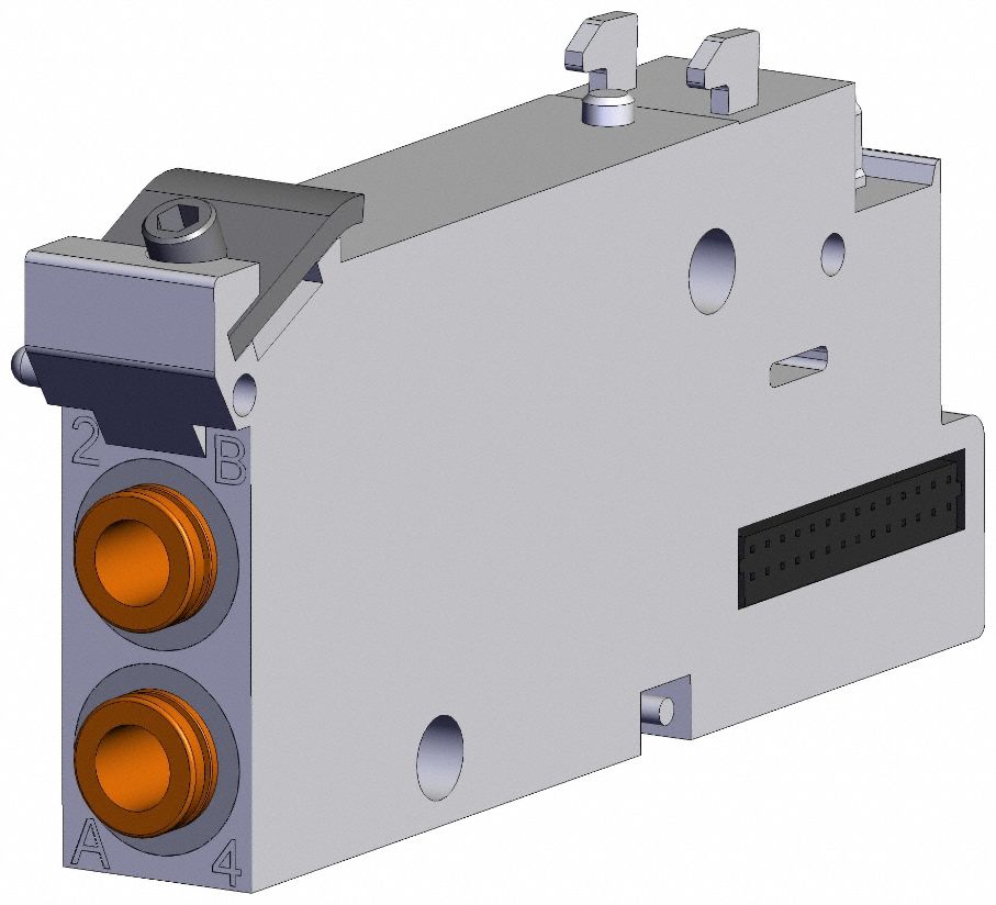 Manifold Block: 0.8 Coefficient of Volume (Cv), -10°C to 50°C, VVQC2000-1A-D-N7, VQC1000/2000 Series
