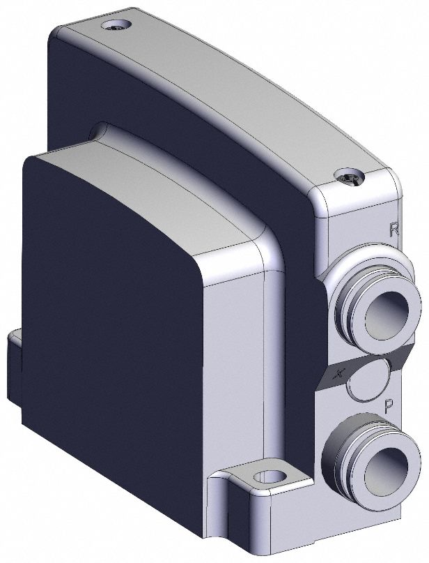 Side End Plate: 0.1 MPa to 0.7 MPa, -10°C to 50°C, 2 Ports, VVQC2000-3A-1-C10, VQC1000/2000 Series