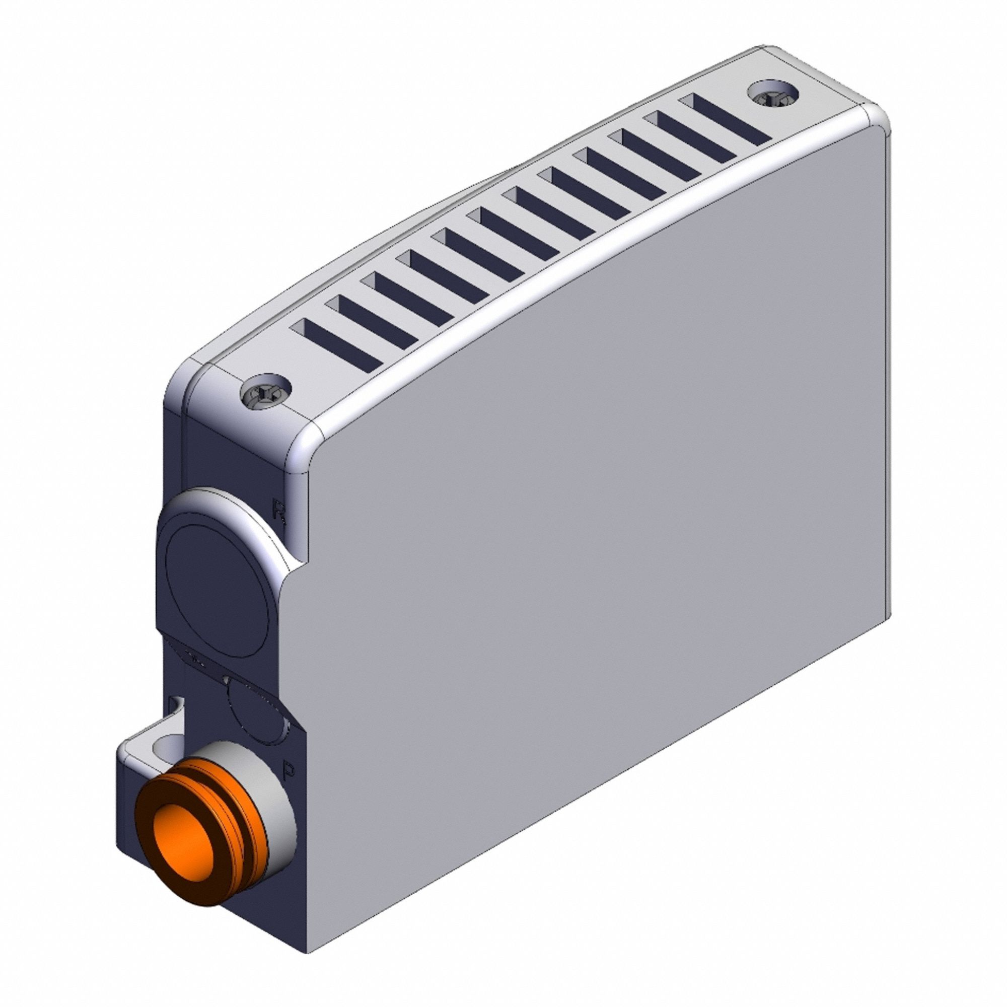 Side End Plate: 0.1 MPa to 0.7 MPa, -10°C to 50°C, 2 Ports, VVQC2000-3A-1-N11-S, VQC1000/2000 Series