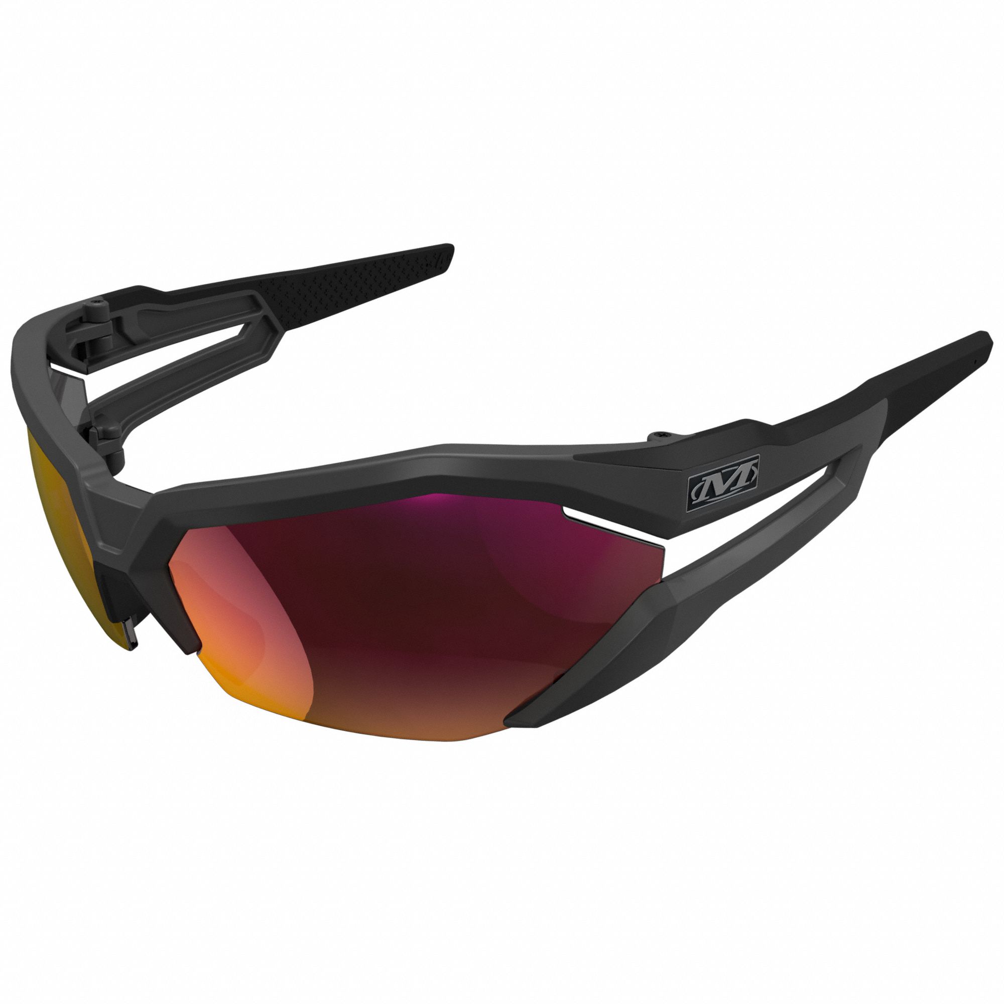 Safety Glasses: Fire Lens, Half-Frame, Metal Detectable, Gray Frame, Type-V Series