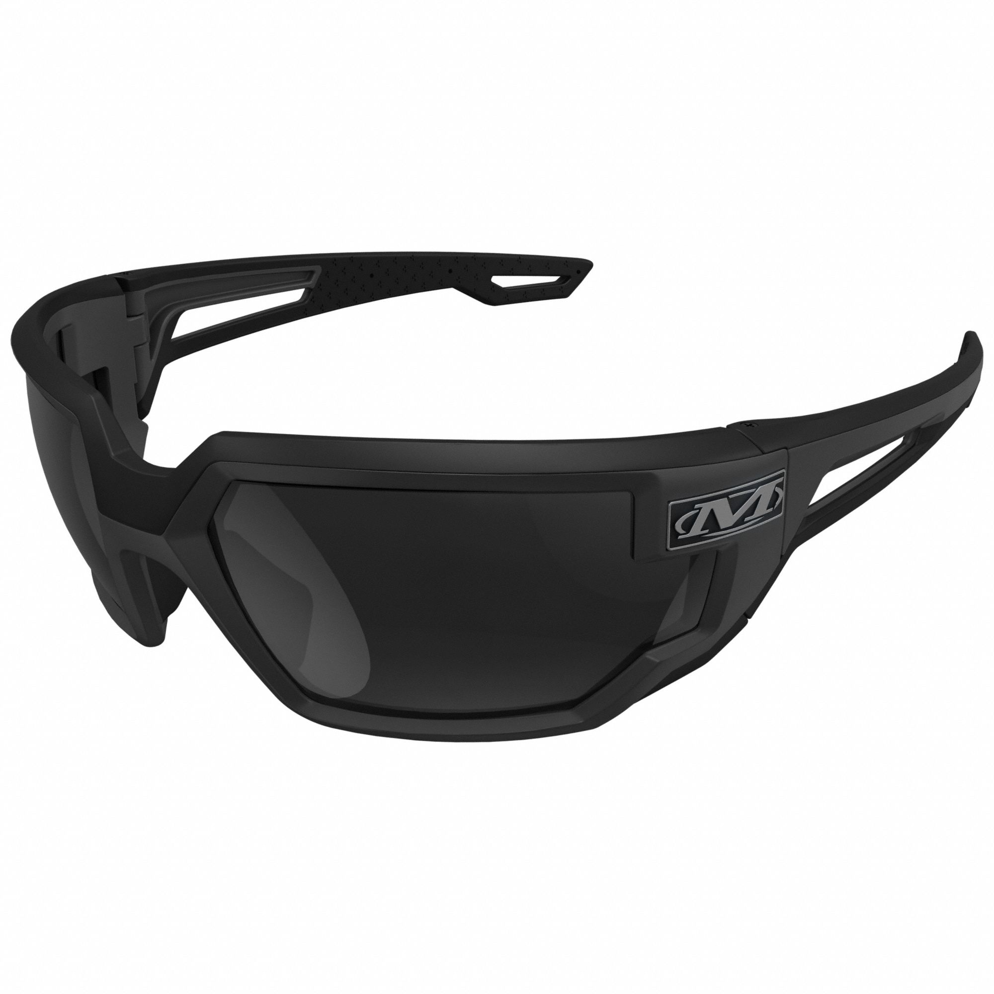 Safety Glasses: Smoke Lens, Full-Frame, Anti-Fog/Anti-Reflective, Metal Detectable