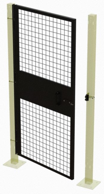 Machine Guard Door: 66 in x 34 in, Pull