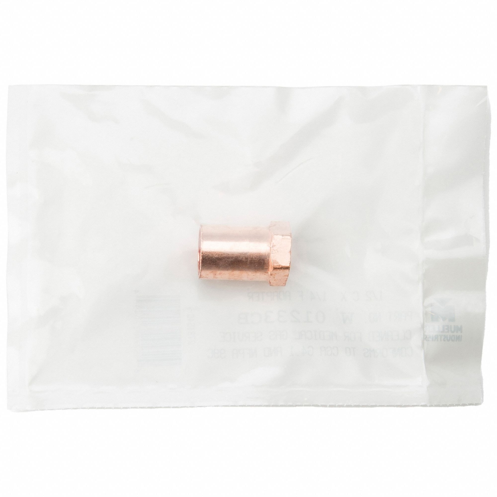 Sweat Fitting Adapter: 1/2 in CTS x 1/2 in Pipe, Cup x FNPT, No Center Stop, Wrot Copper