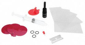 Windshield Repair Kit Rubber, Metal, Plastic