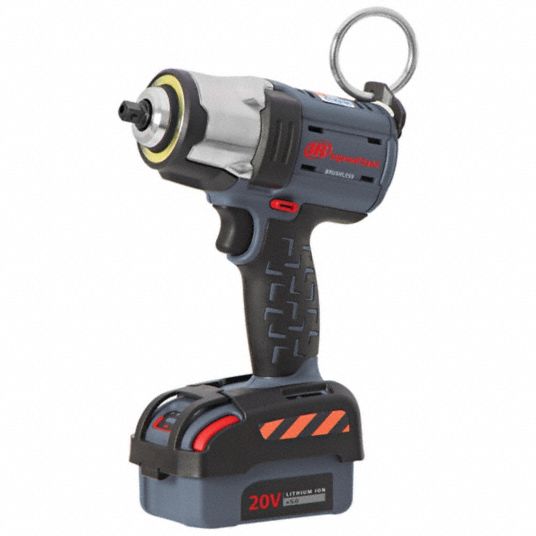 Impact Wrench: 1/2 in Square Drive Size, 365 ft-lb Fastening Torque, 550  ft-lb Breakaway Torque