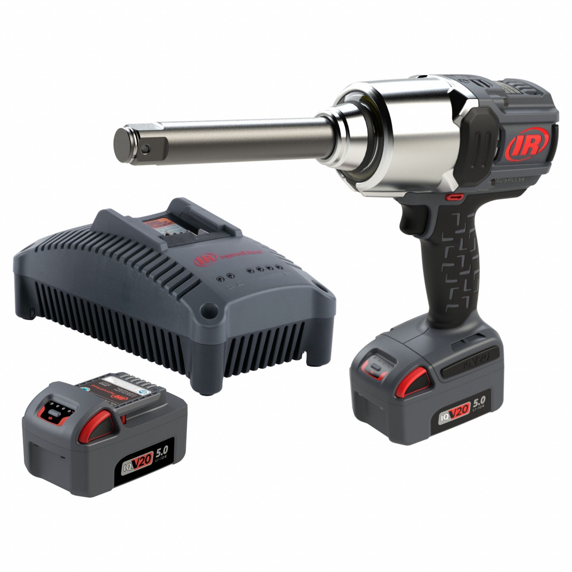 Impact Wrench: 1 in Drive Size, 2, 000 ft-lb Fastening Torque, Brushless, 20 V DC Volt