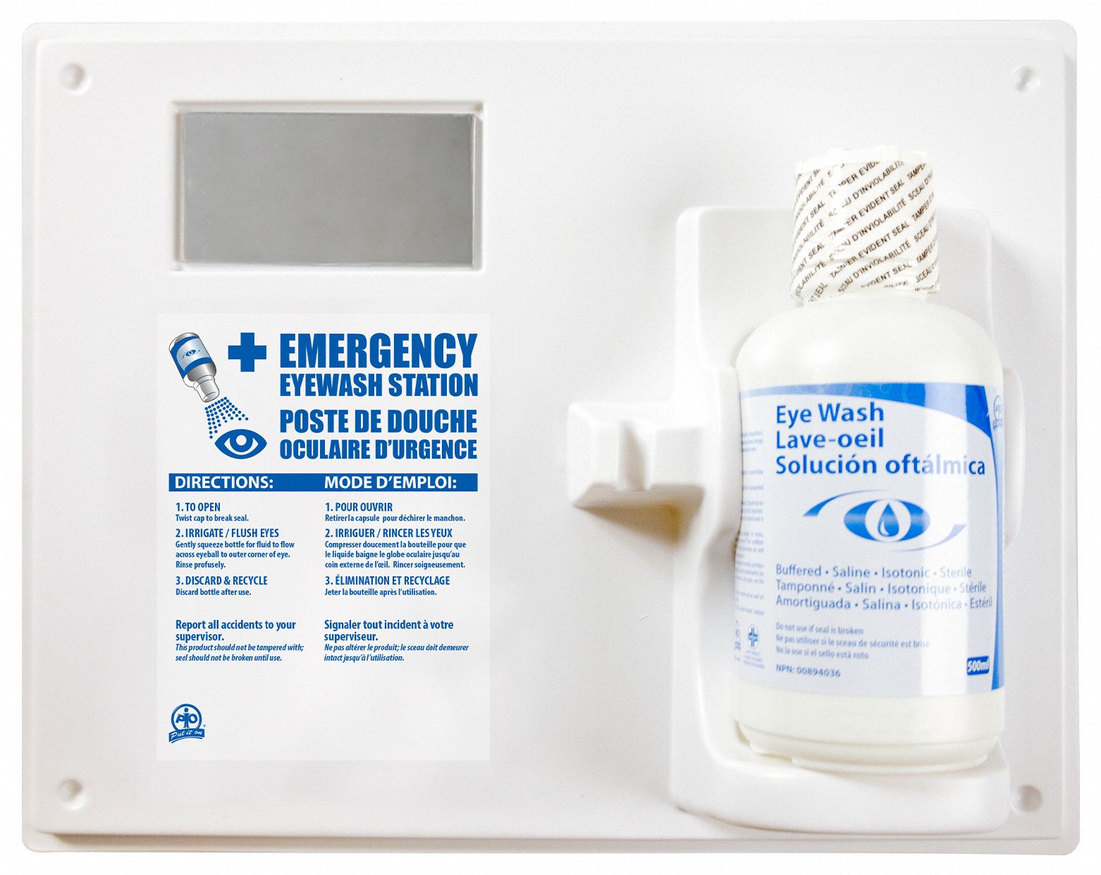 WASIP EYEWASH STATION, 500ML SOLUTION SelfContained Eye Wash