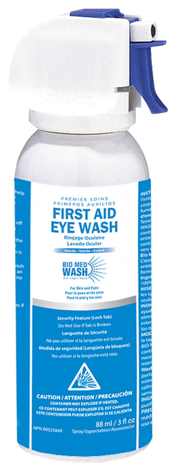 BIO-MED WASH FIRST AID EYE WASH, 3OZ