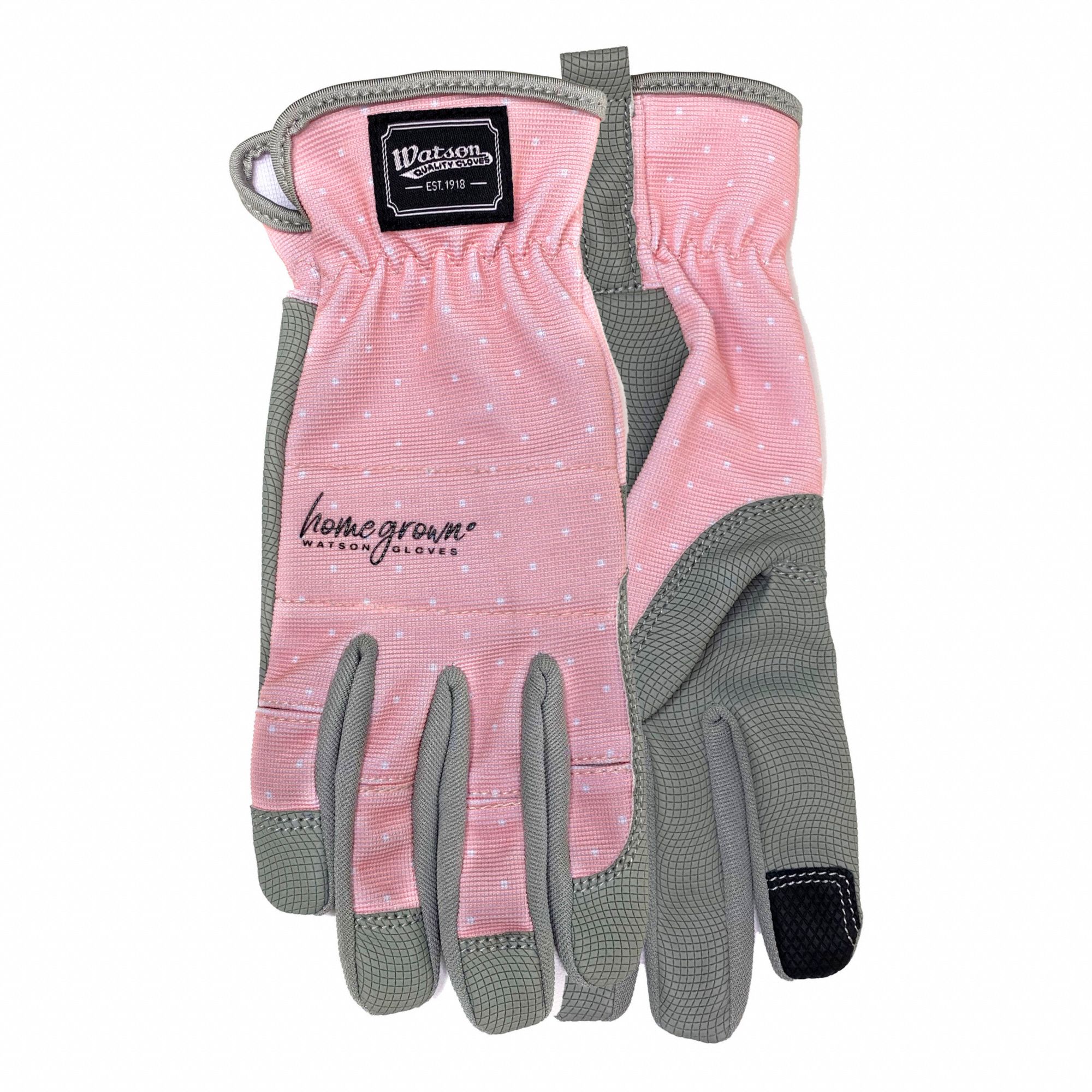 COATED GLOVES, S, PINK, 10 IN, WAVY POLYURETHANE