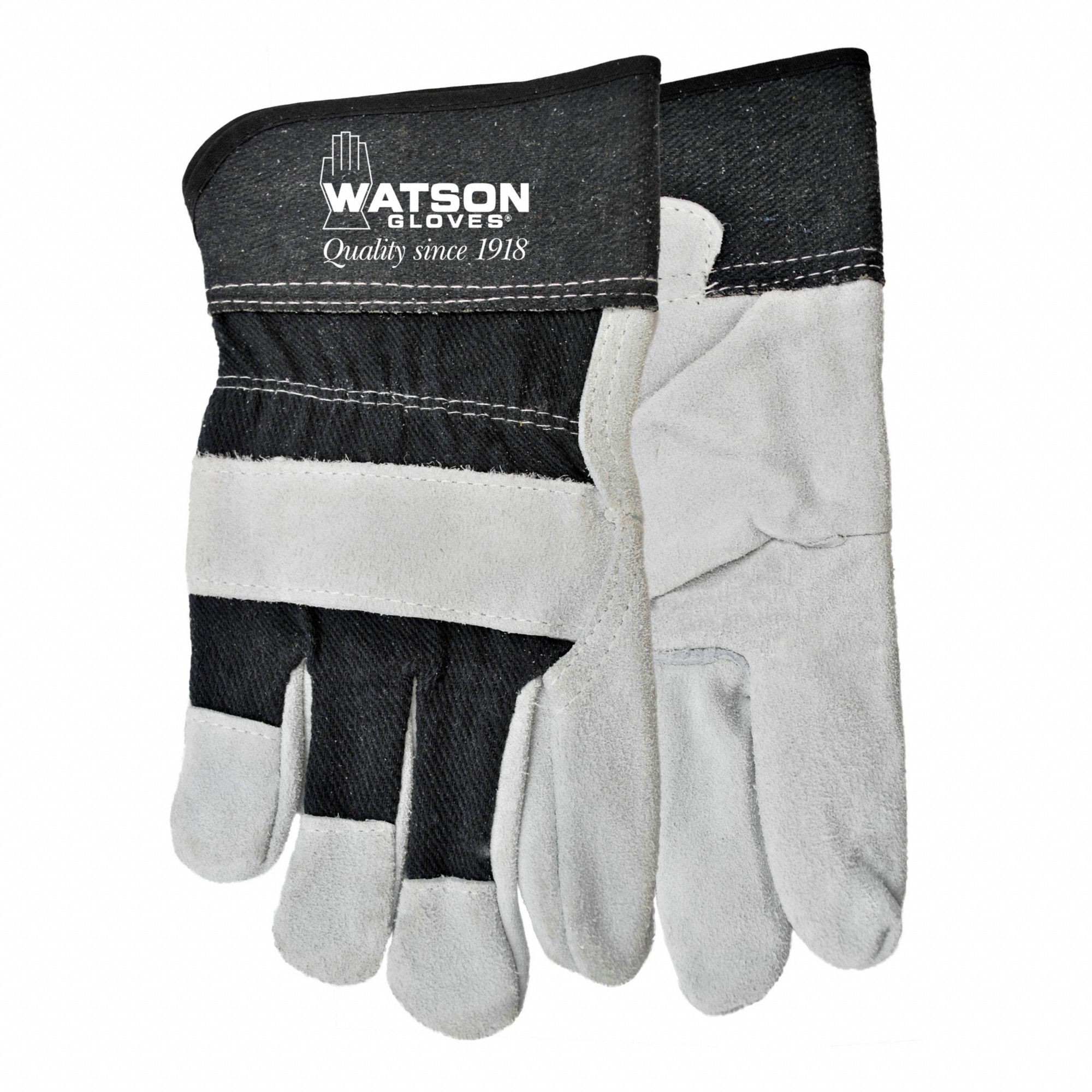 SUCH A DEAL GLOVE, SHIRRED ELASTIC WRIST, SLIP-ON CUFF, ONE SIZE, COWHIDE/COTTON, PR