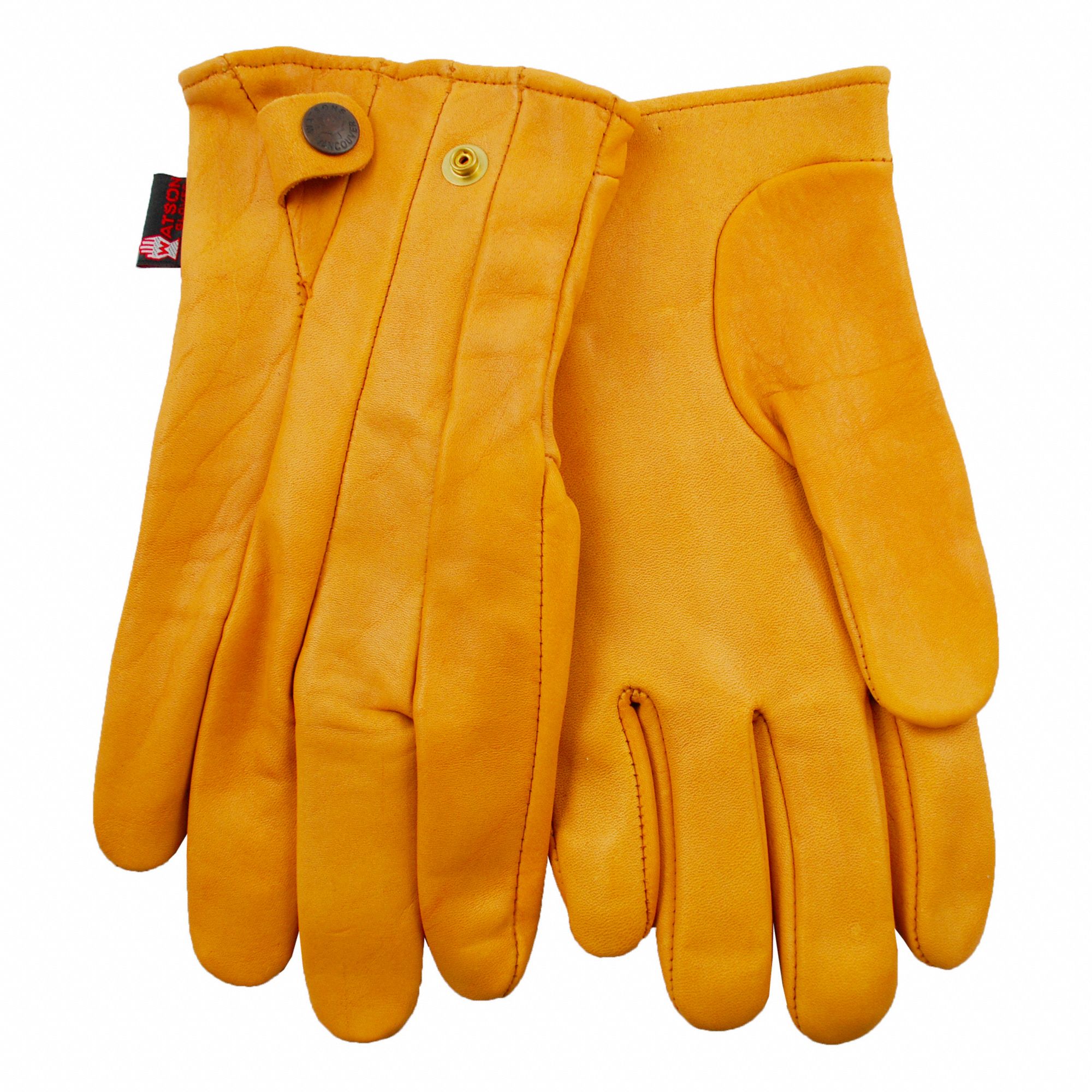 GANTS EN CUIR,TAN,POUCE DROIT,MANCHETTE À PRESSION,9PO L,10,CUIR DE VACHE