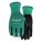 KNIT GLOVES, BIODEGRADABLE, SZ M, GREEN, NITRILE, PR