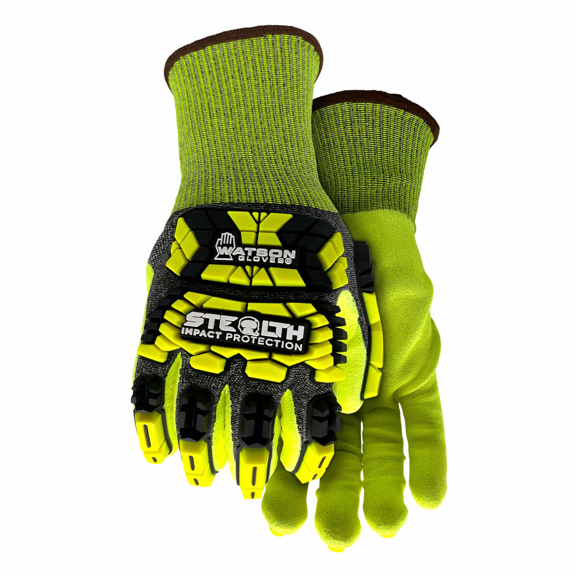 GLOVES, GUNN, ABRASION-RESISTANT, 3/4 DIP, SIZE SMALL/7, 10 IN L, GREEN, NITRILE