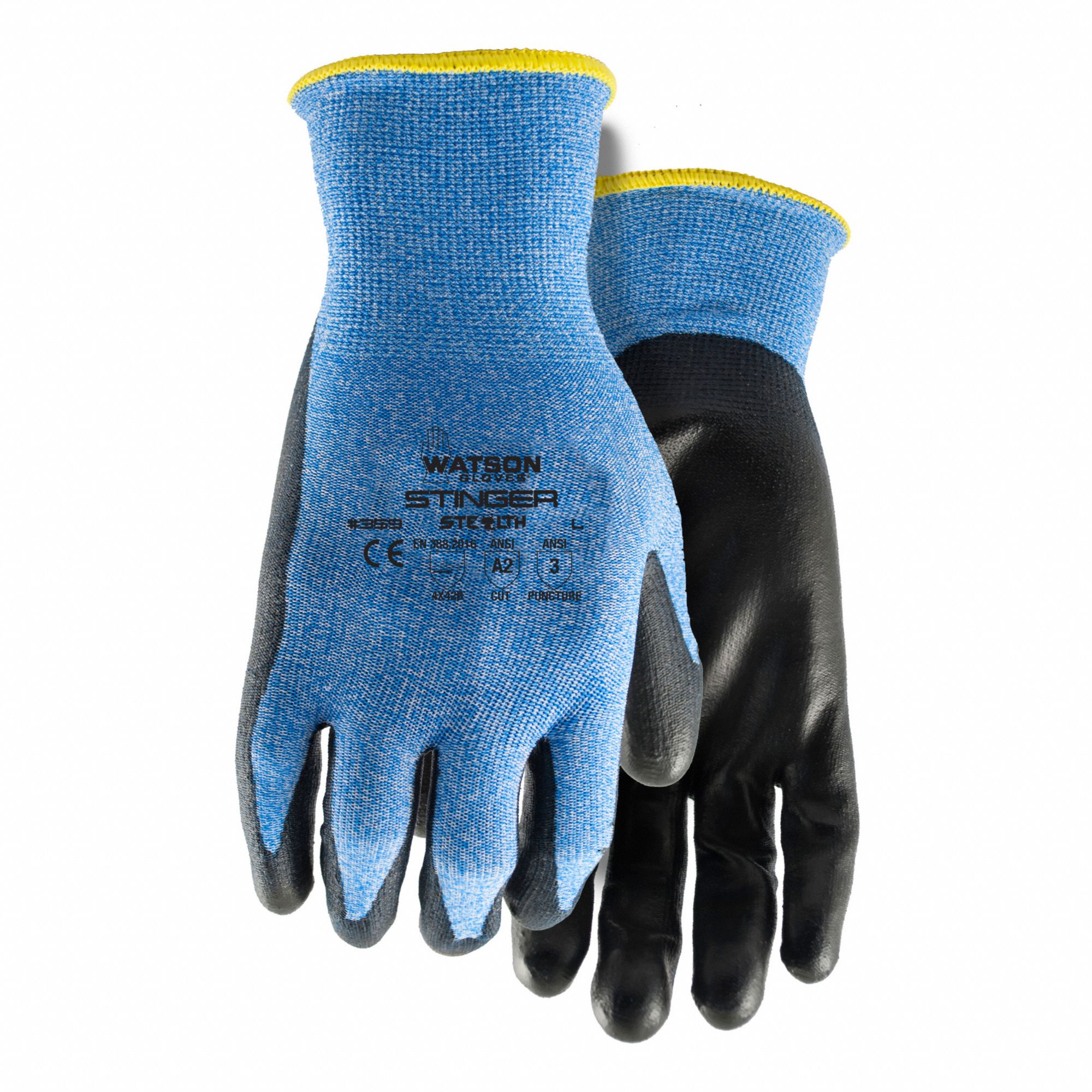 GLOVES, CUT-RESISTANT/15-GAUGE, SIZE EXTRA LARGE, NYLON/POLYESTER