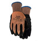 CUT-RESISTANT GLOVES, L, BLK/ORN, 9 IN, 18 GA, SEAMLESS KNITTED CUFF, POLYESTER