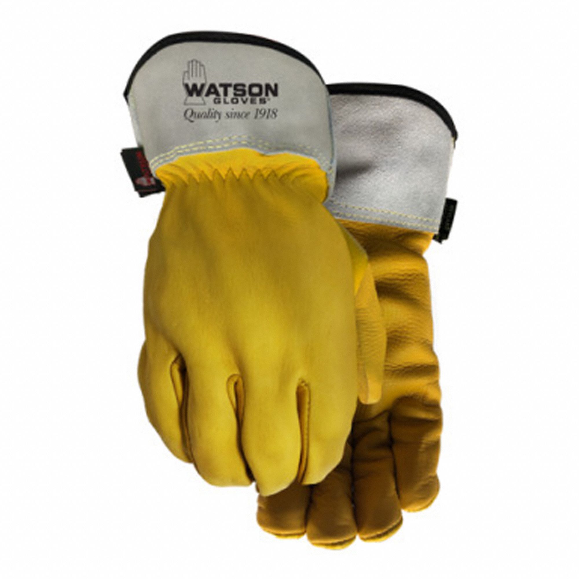 CUT-RESISTANT GLOVES, STORM, GUNN CUT, UNCOATED, XL/10, YELLOW, 11 IN L, COWHIDE