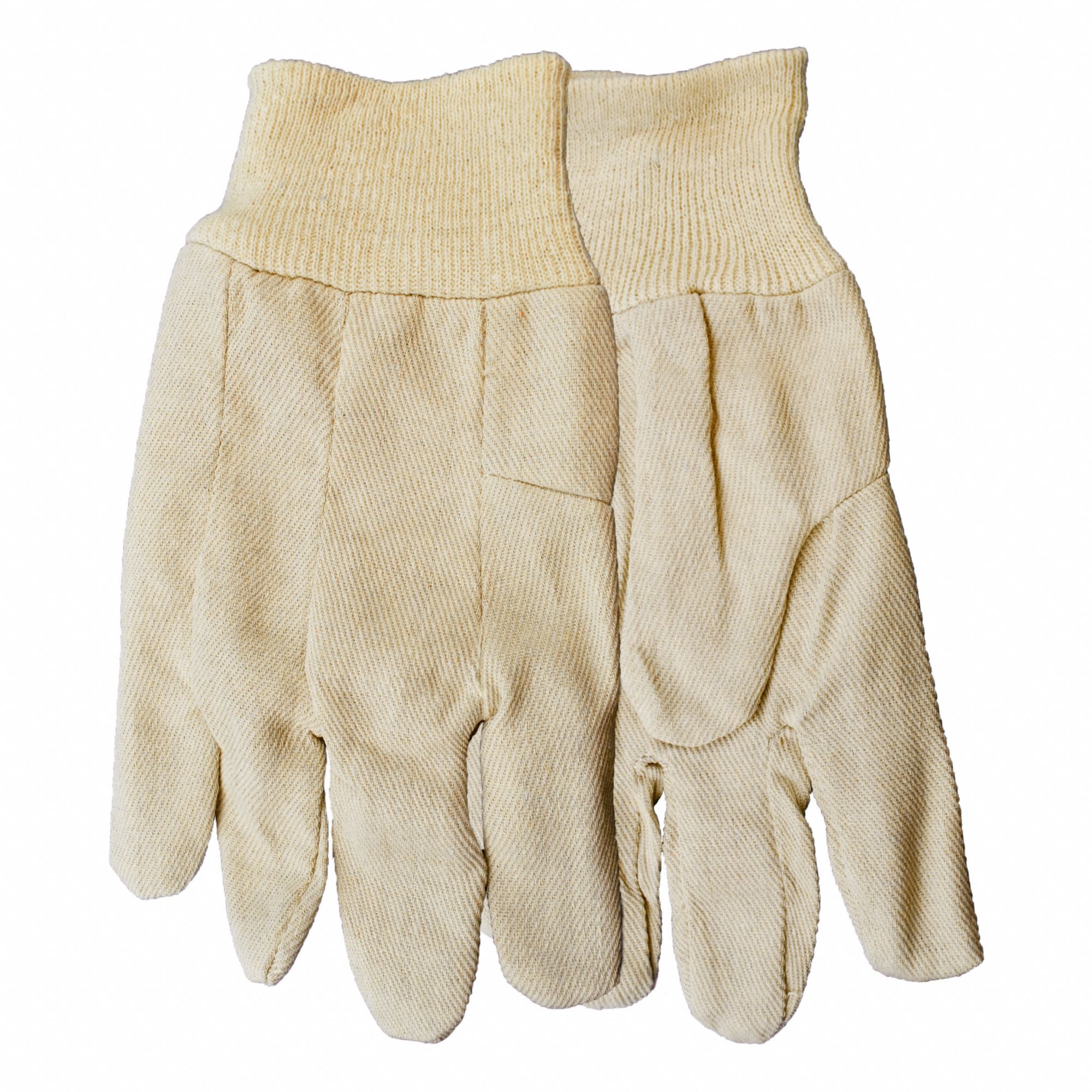 GANTS P/HOMME,POIGNET EN TRICOT,BLC,TLE G,TOILE EN COT,PAIRE