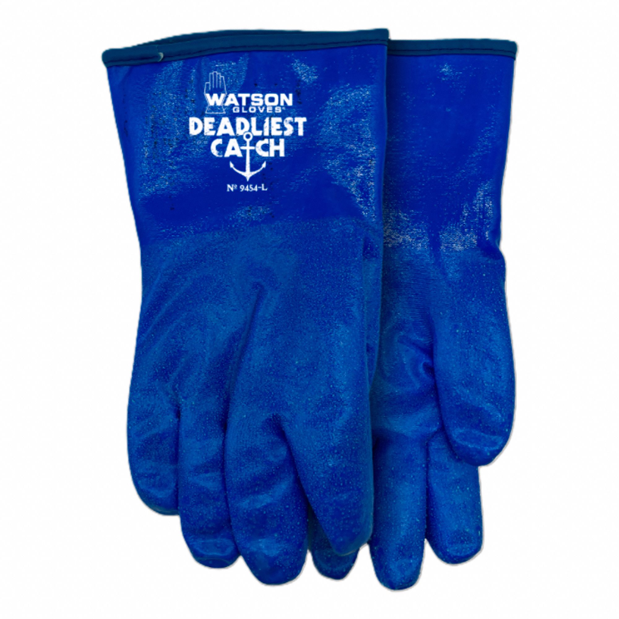 COATED WORK GLOVES, L, BLUE, PU, ANSI/ISEA ABRASION 4/PUNCTURE 2, STRAIGHT THUMB