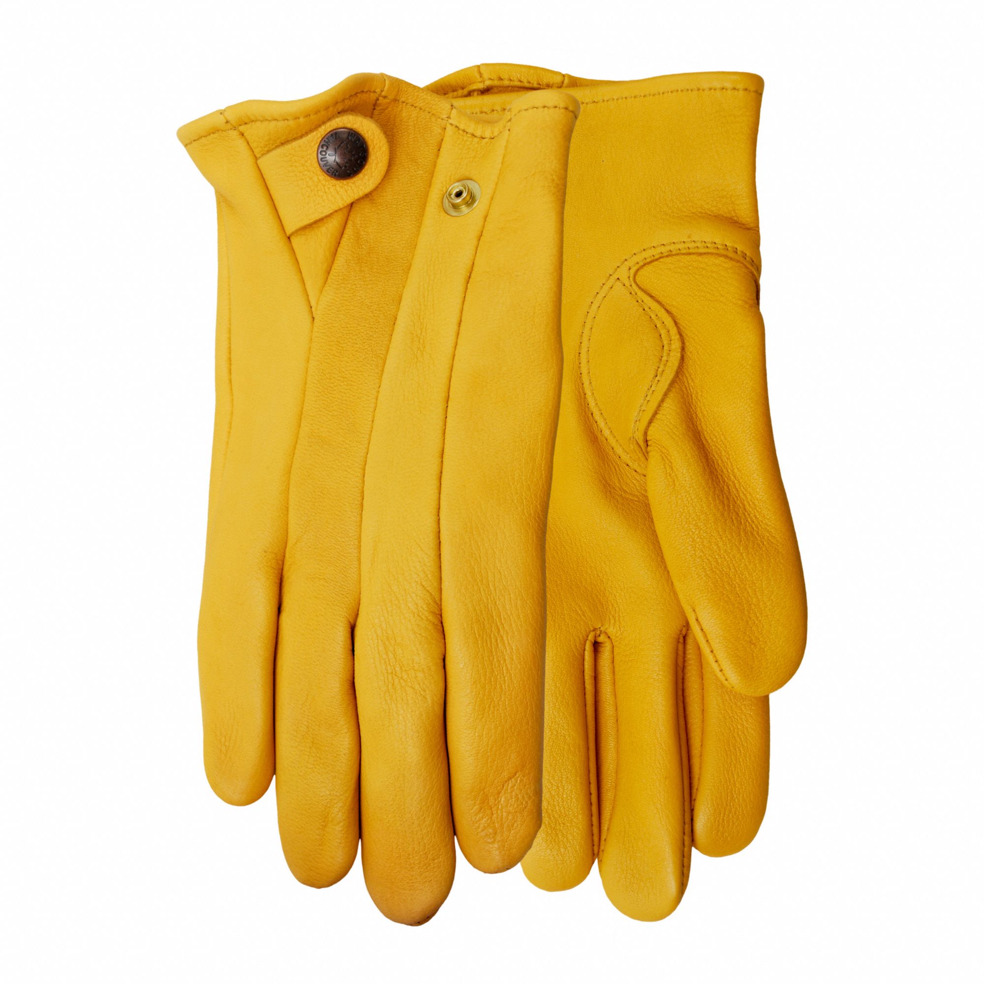 DRIVERS GLOVES, CLUTE CUT, SLIP-ON, STRAIGHT THUMB, XS/SIZE 6, AMBER, DEERSKIN/COTTON FLEECE, PAIR