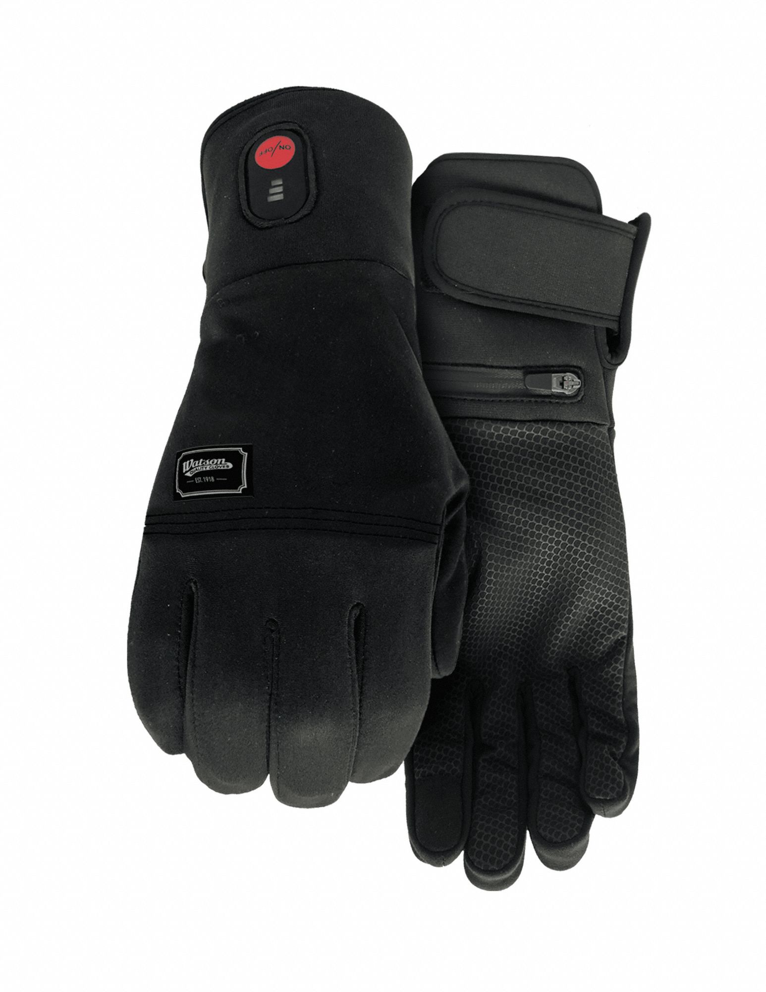 9509 BLACK ICE HEATED GLOVE, BLACK, X, LYCRA BACK, SILICONE PALM, 55 ° C, SLIP-ON