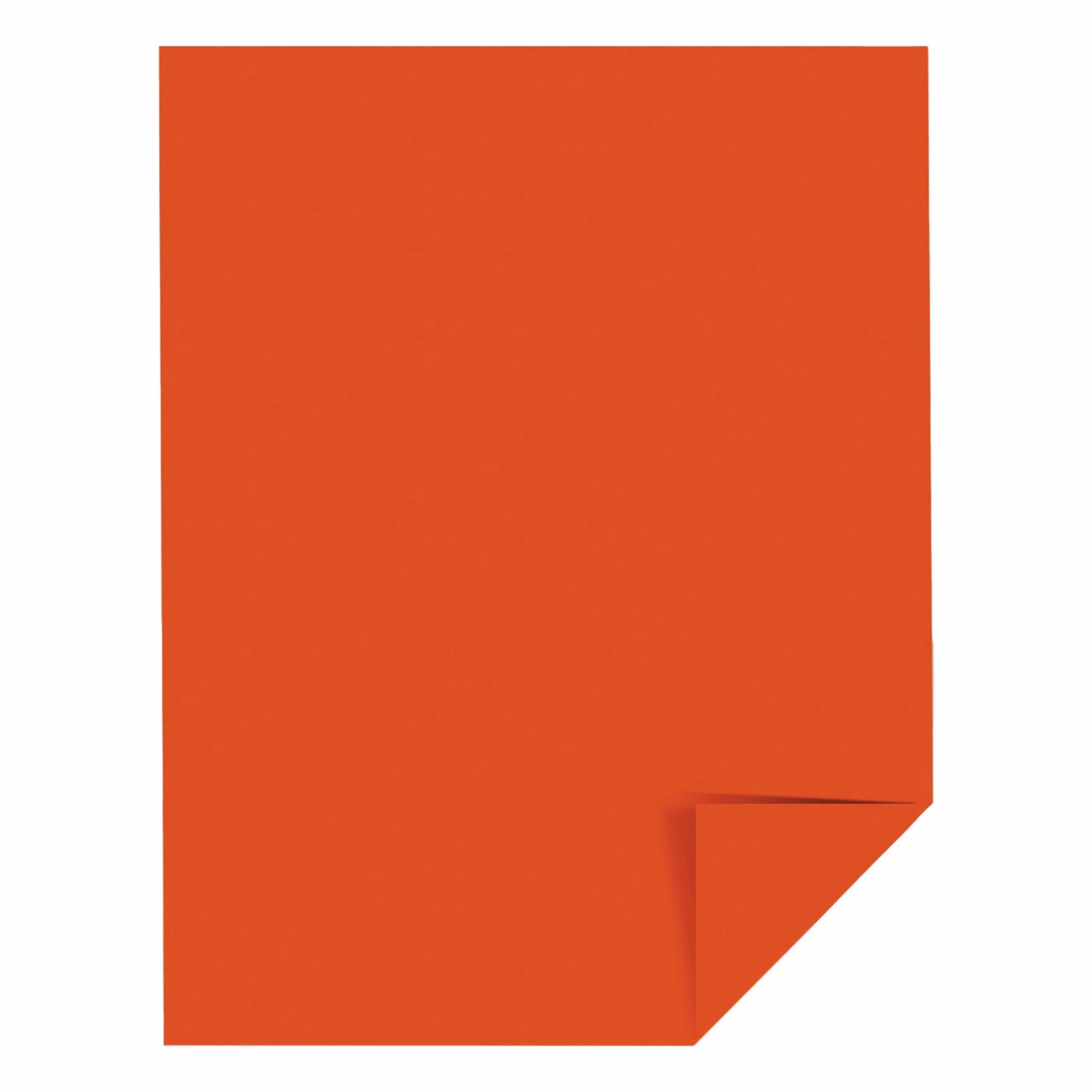 Color Paper: 24 lb, 8-1/2 x 11 in, Letter, Orbit Orange™, Smooth, 500 PK